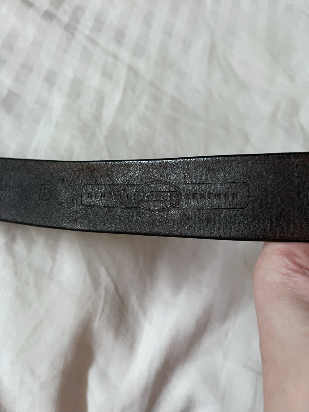 Vintage Fossil Brown Leather Belt | Engraved Floral Buckle | Women’s Small - Picture 7 of 13